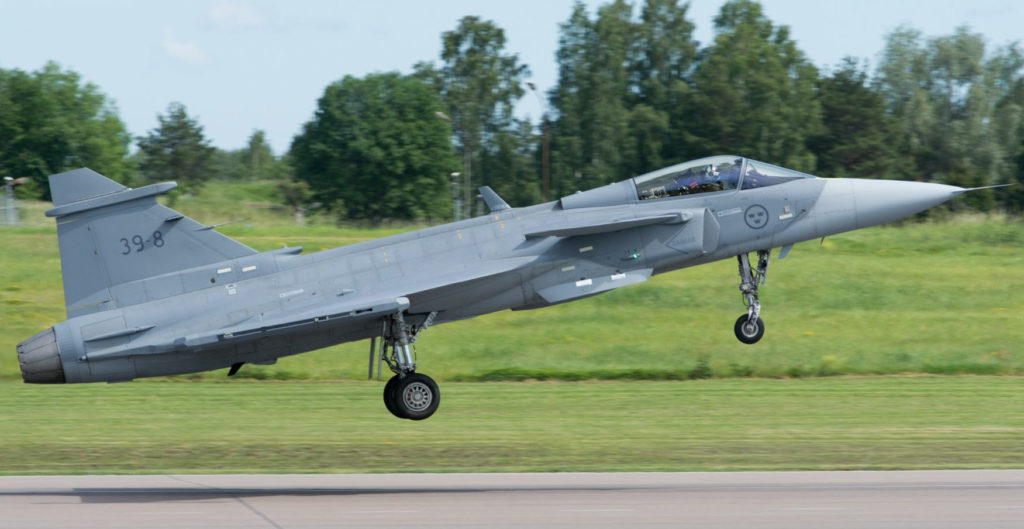 Brazil receives first of 36 fighter jets bought from Sweden